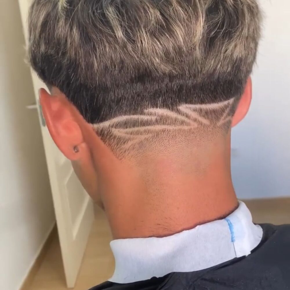 Diseño a navaja en degradado — Hector Alises Barber